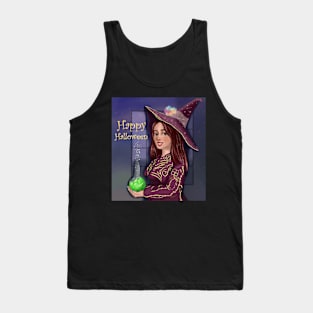 Halloween Cute Witch Tank Top